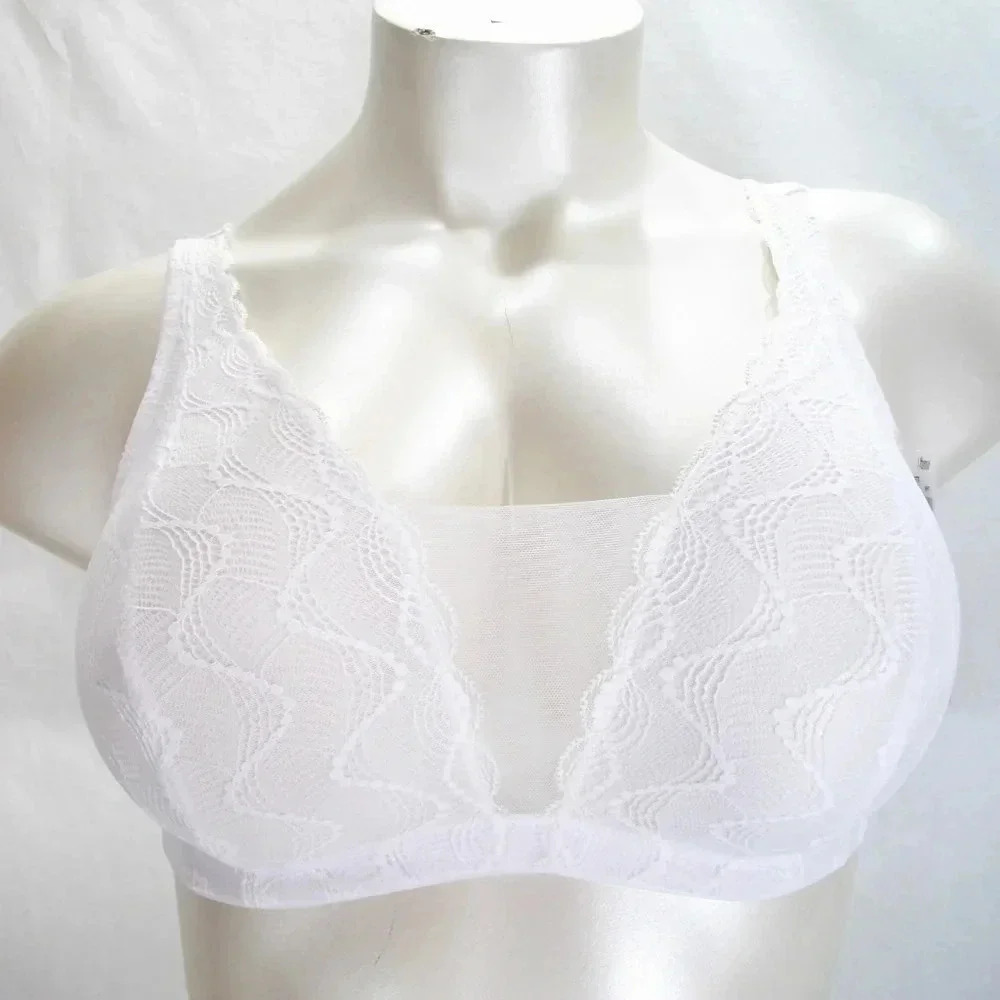 MEDIUM Paramour 145046 Bette Galloon‎ Lace Bralette White NWT